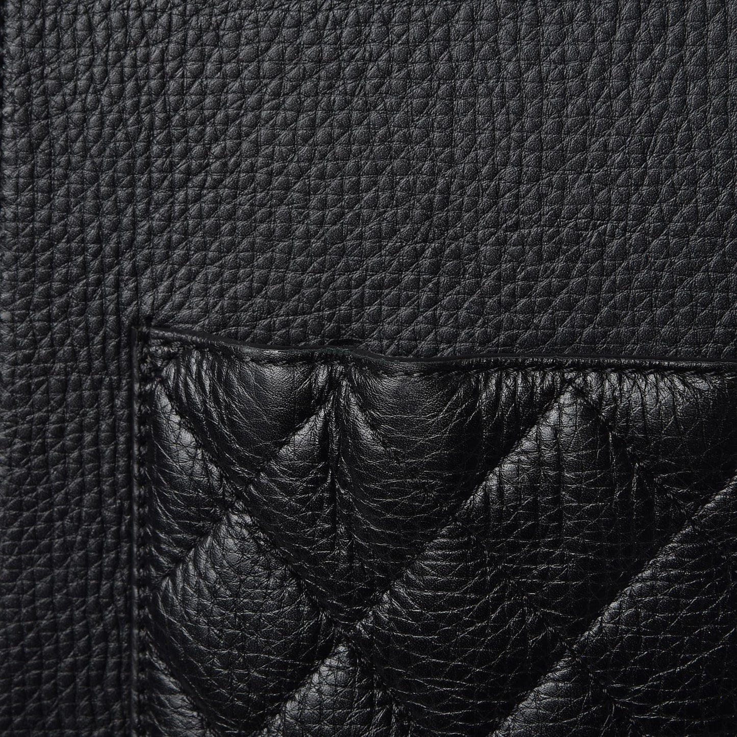 Calfskin Quilted Coco Case Trolley Black