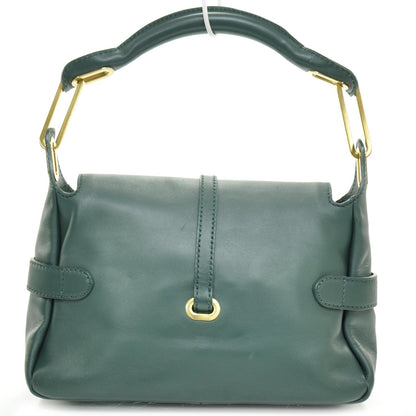Jimmy Choo Leather Torquay Flap Bag Green 4 of 8