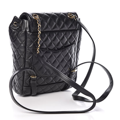 Chanel Lambskin Quilted Small Urban Spirit Backpack Black 3 of 9