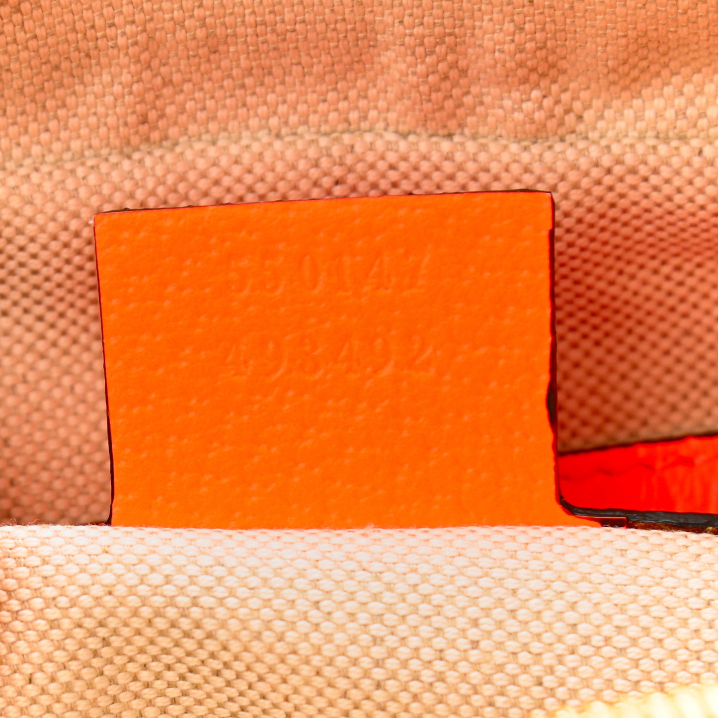 Canvas Flora Floral Shoulder Bag White Orange Fluo