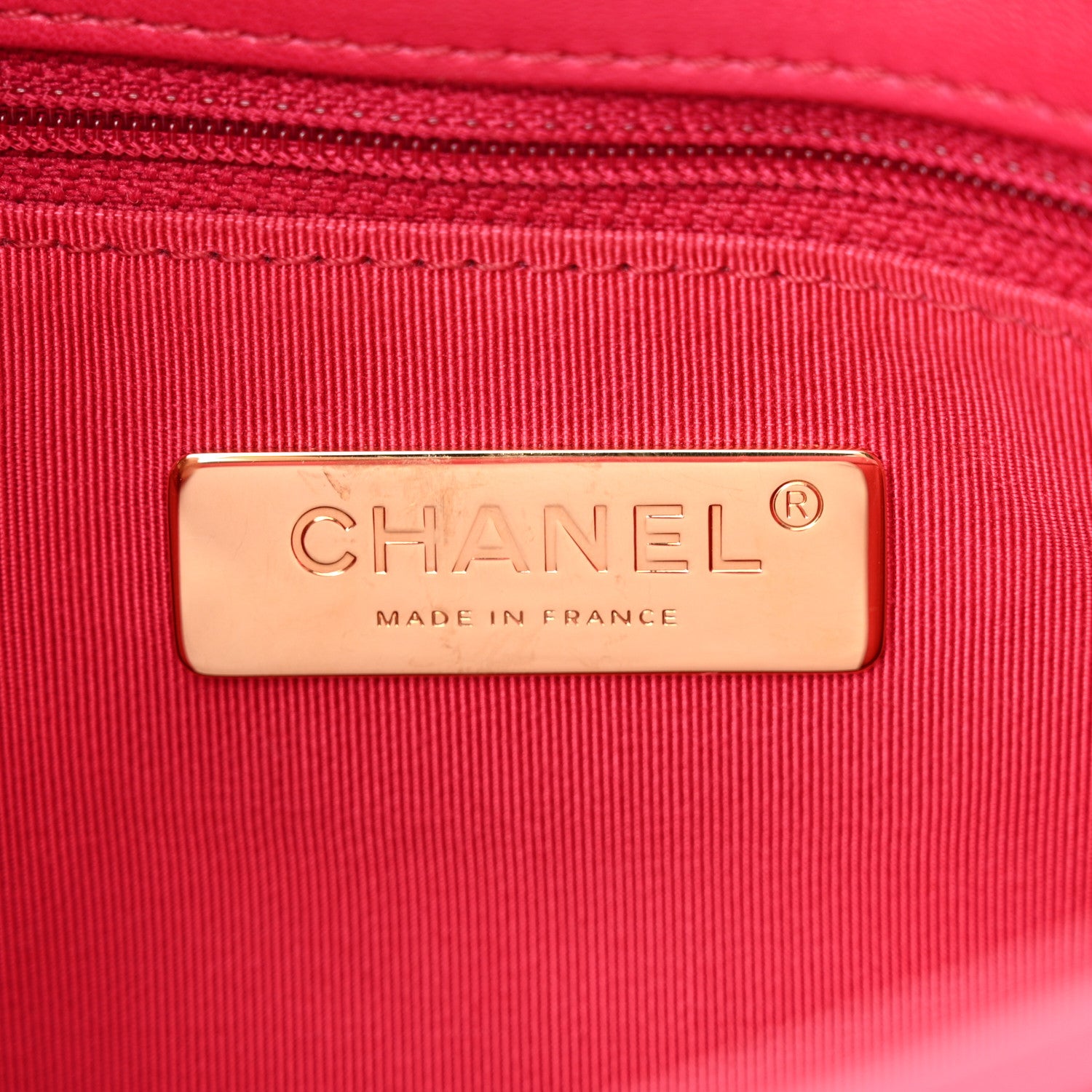 Chanel Lambskin Quilted Medium Chanel 19 Flap Dark Pink 6 of 10