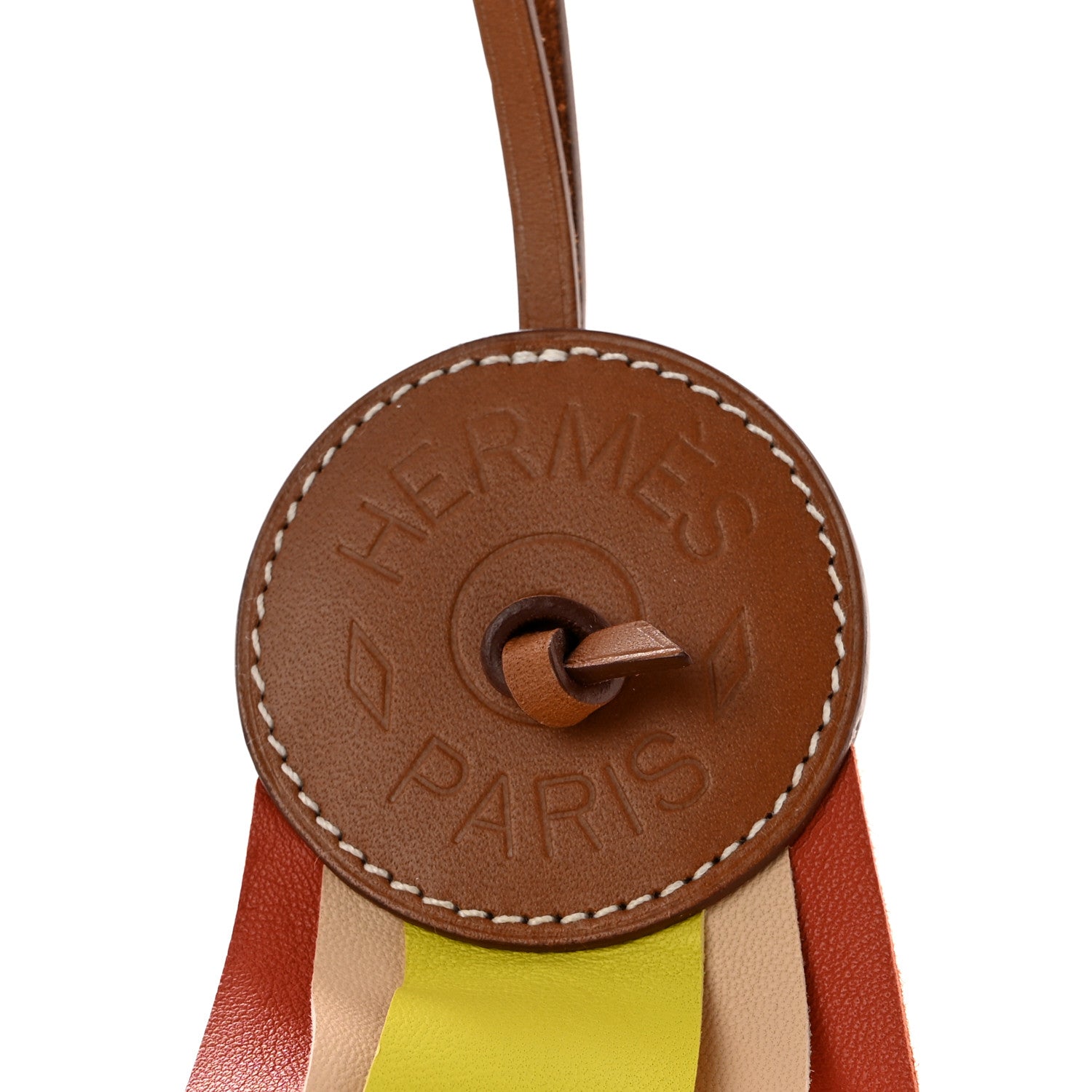 Hermes Vache Hunter Milo Lambskin Paddock Flot Bag Charm 3 of 4