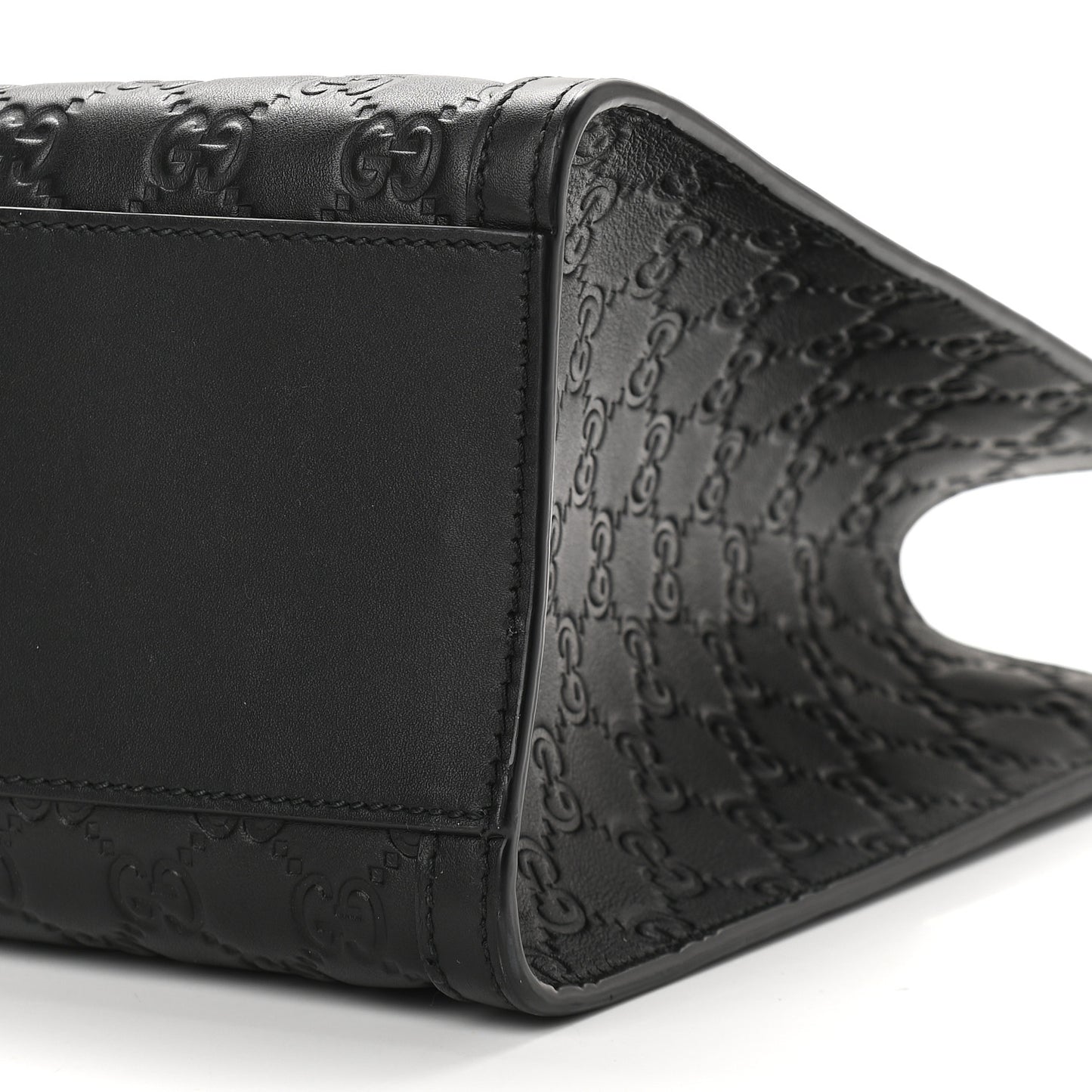 Guccissima Medium Padlock Tote Black