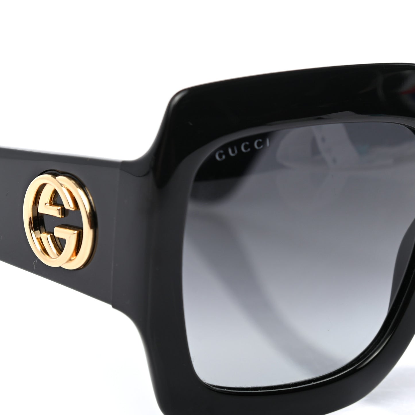Acetate Square Frame Sunglasses GG3826S Black