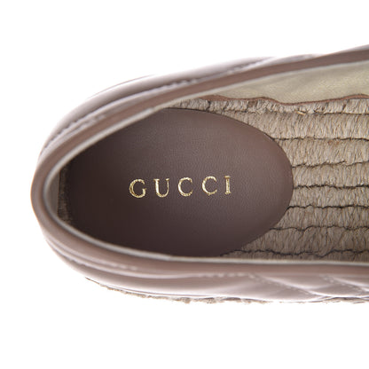 Gucci Nappa Matelasse GG Marmont Espadrilles 38 Porcelain Rose 6 of 13