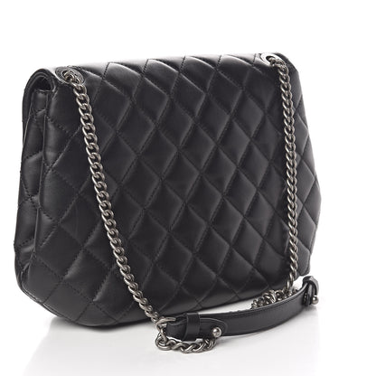Chanel Lambskin Quilted Large Daily Supple Flap Black 3 of 12