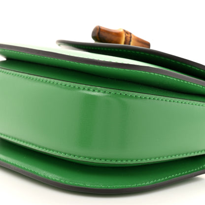 Gucci Boarded Dyana Lux Calfskin Mini Bamboo 1947 Top Handle Bag Spring Green 9 of 10