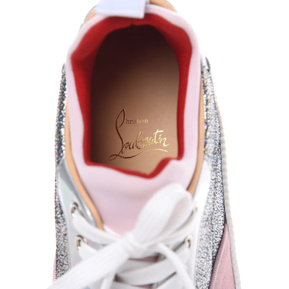 Christian Louboutin Metallic Calfskin Womens Aurelien Flat Sneakers Silver 36 Pink 8 of 8