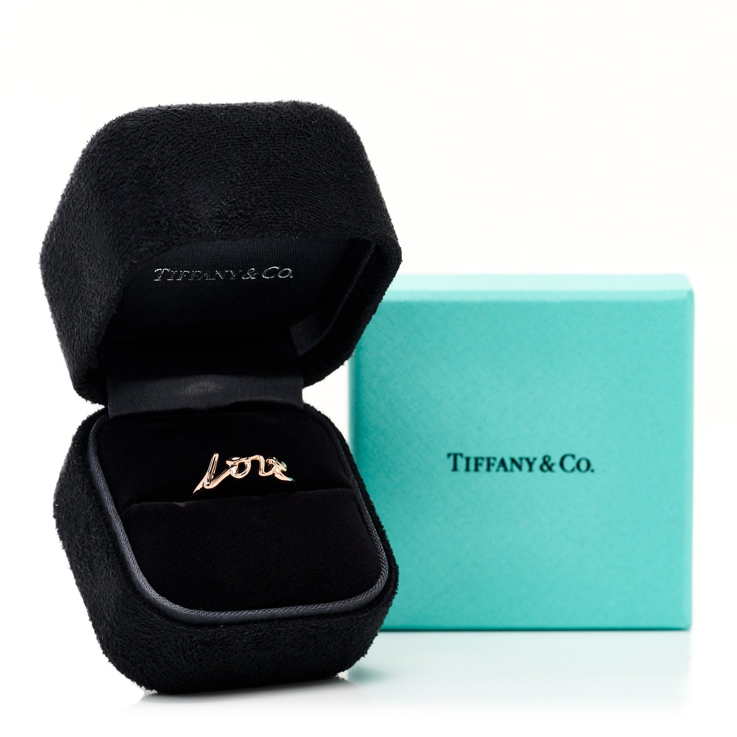 18K Rose Gold Paloma's Graffiti Love Ring 50 5.5