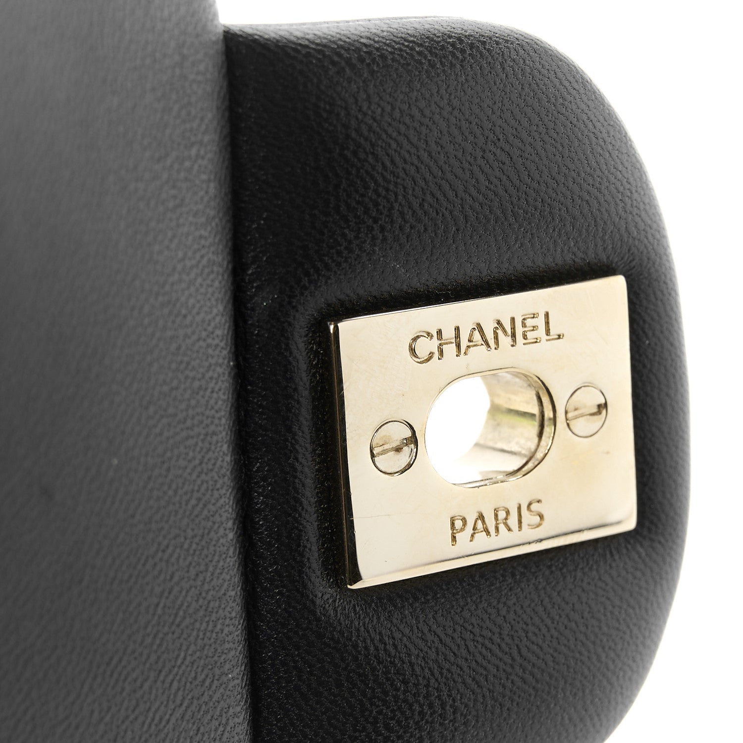 Chanel Lambskin Quilted Mini Top Handle Rectangular Flap Black 7 of 12