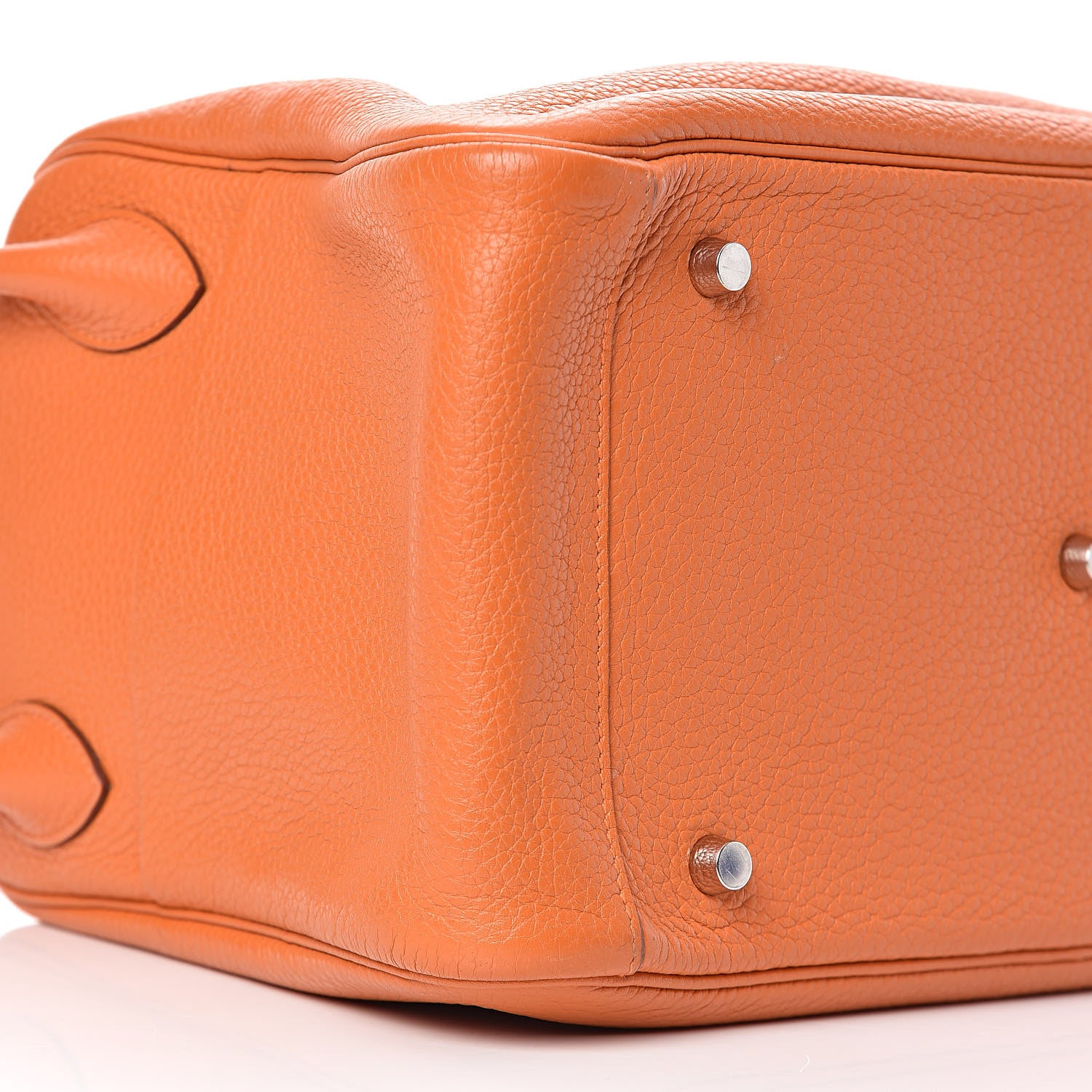 Hermes Taurillon Clemence Lindy 34 Orange 9 of 10