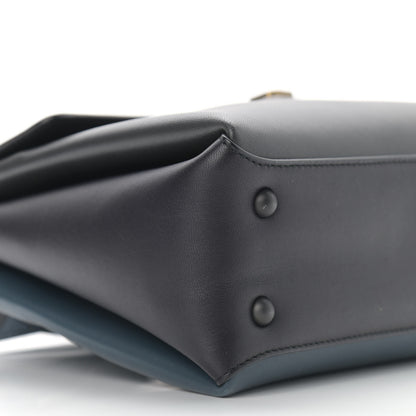 Bottega Veneta Nappa Small Bicolor Piazza Bag Ferro Gray Denim 8 of 12