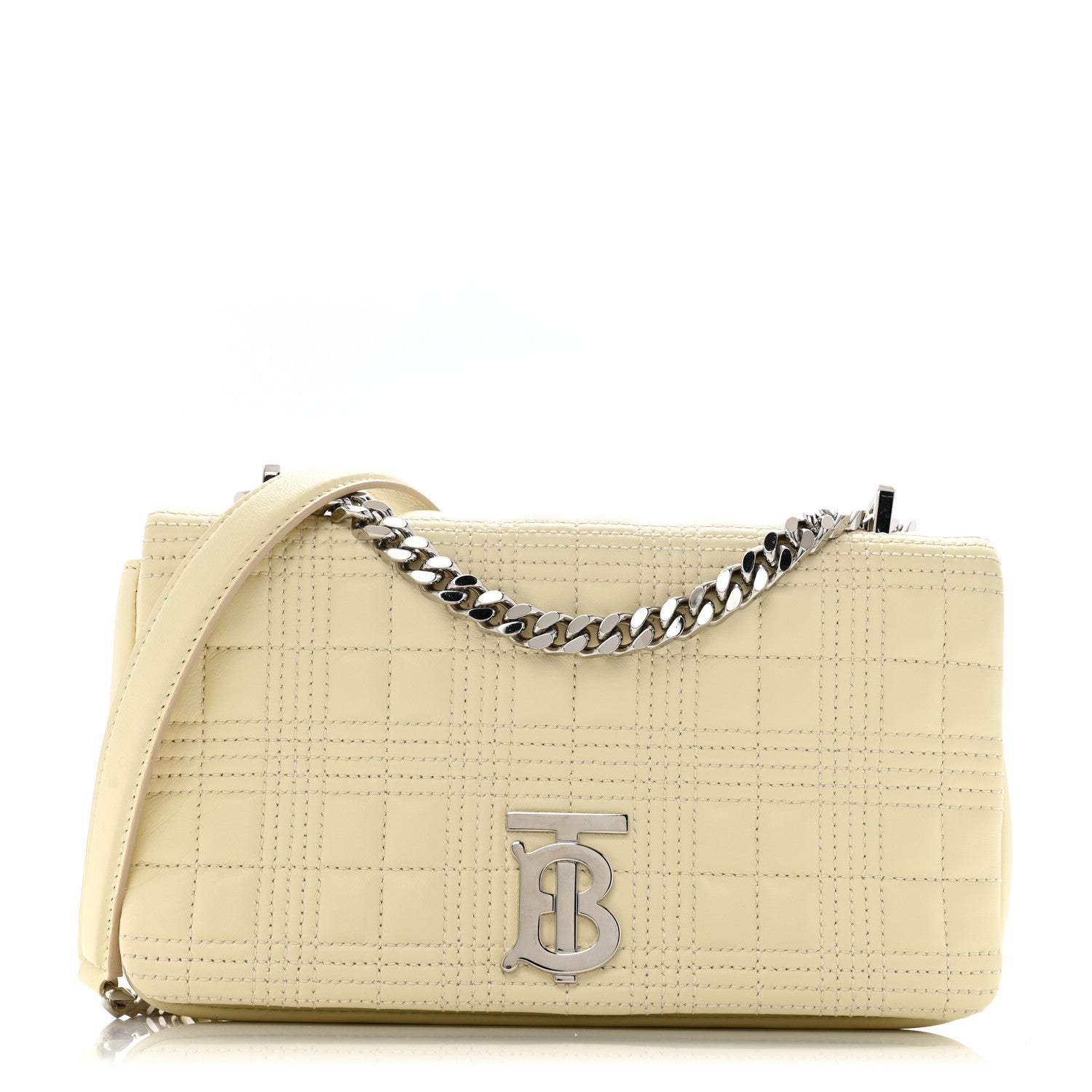 Burberry Lambskin Quilted Small Lola Bag Pale Vanille 1 of 12