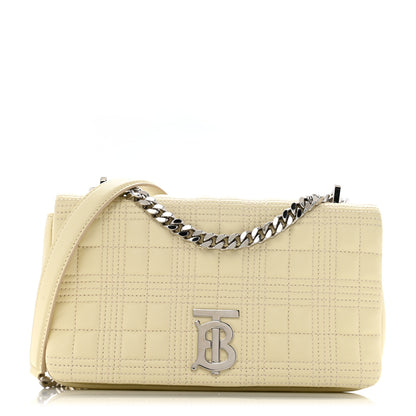 Burberry Lambskin Quilted Small Lola Bag Pale Vanille 1 of 12