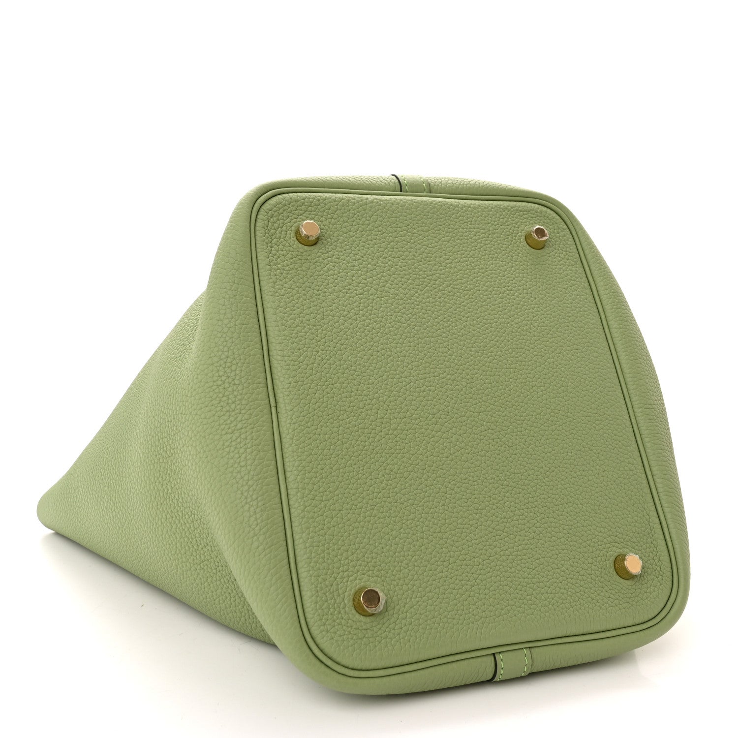 Hermes Taurillon Clemence Picotin Lock 22 MM Vert Criquet 4 of 11