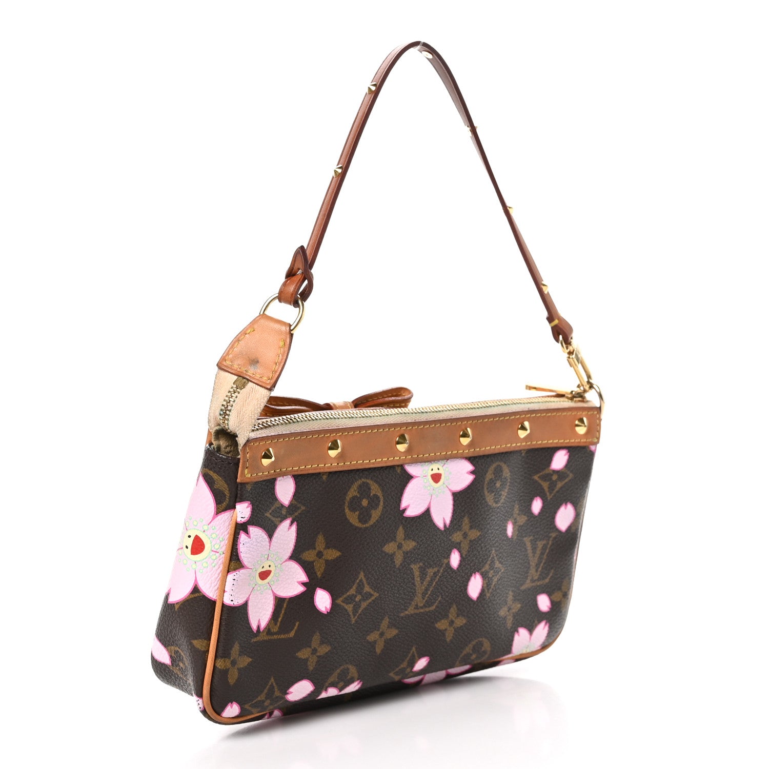 Louis Vuitton Monogram Cherry Blossom Pochette Accessories Brown 3 of 12