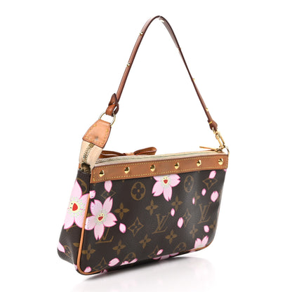Louis Vuitton Monogram Cherry Blossom Pochette Accessories Brown 3 of 12