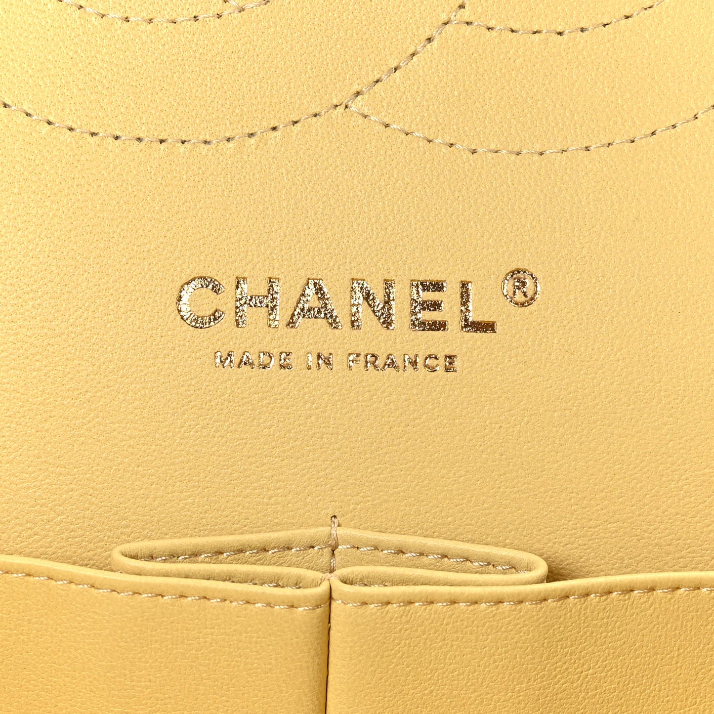 Caviar Quilted Jumbo Double Flap Yellow