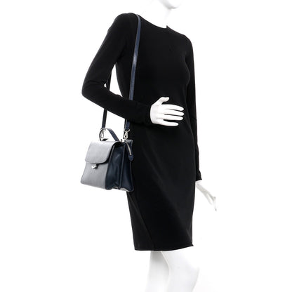 Fendi Vitello Elite Flamingo Demi Jour Shoulder Bag Lavagna 2 of 7