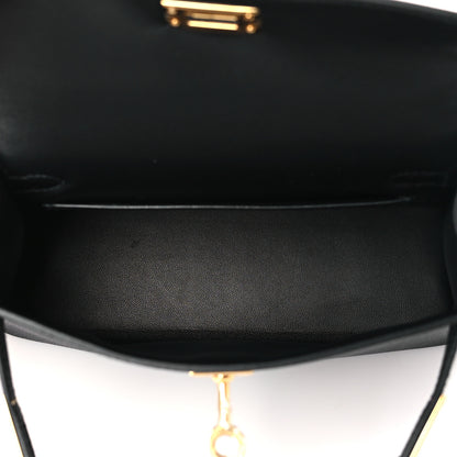 Hermes Epsom Mini Kelly Sellier 20 Black 5 of 10