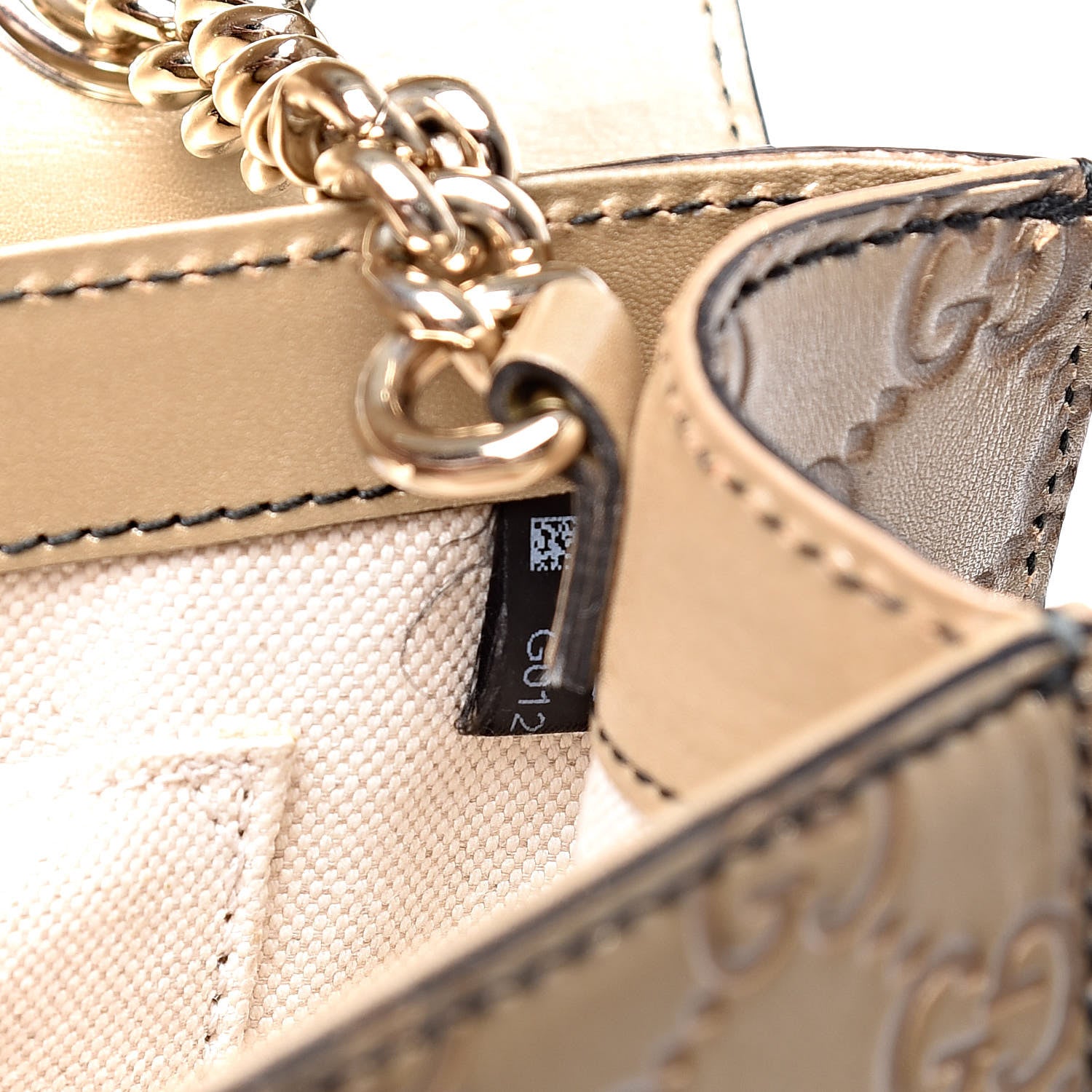 Gucci GG Shine Guccissima Medium Emily Chain Shoulder Bag Gold 14 of 17