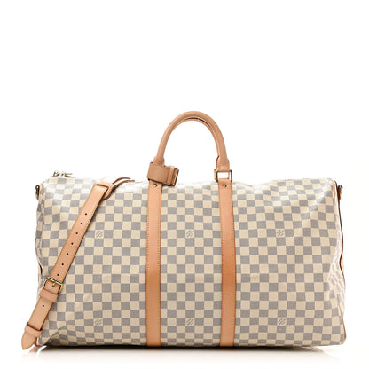 Louis Vuitton Damier Azur Keepall Bandouliere 55 1 of 10