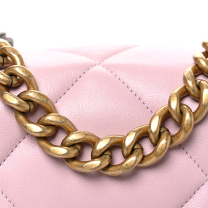 Chanel Lambskin Quilted Medium Chanel 19 Flap Light Pink 8 of 11