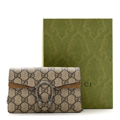 Gucci GG Supreme Monogram Super Mini Dionysus Shoulder Bag Taupe 7 of 7