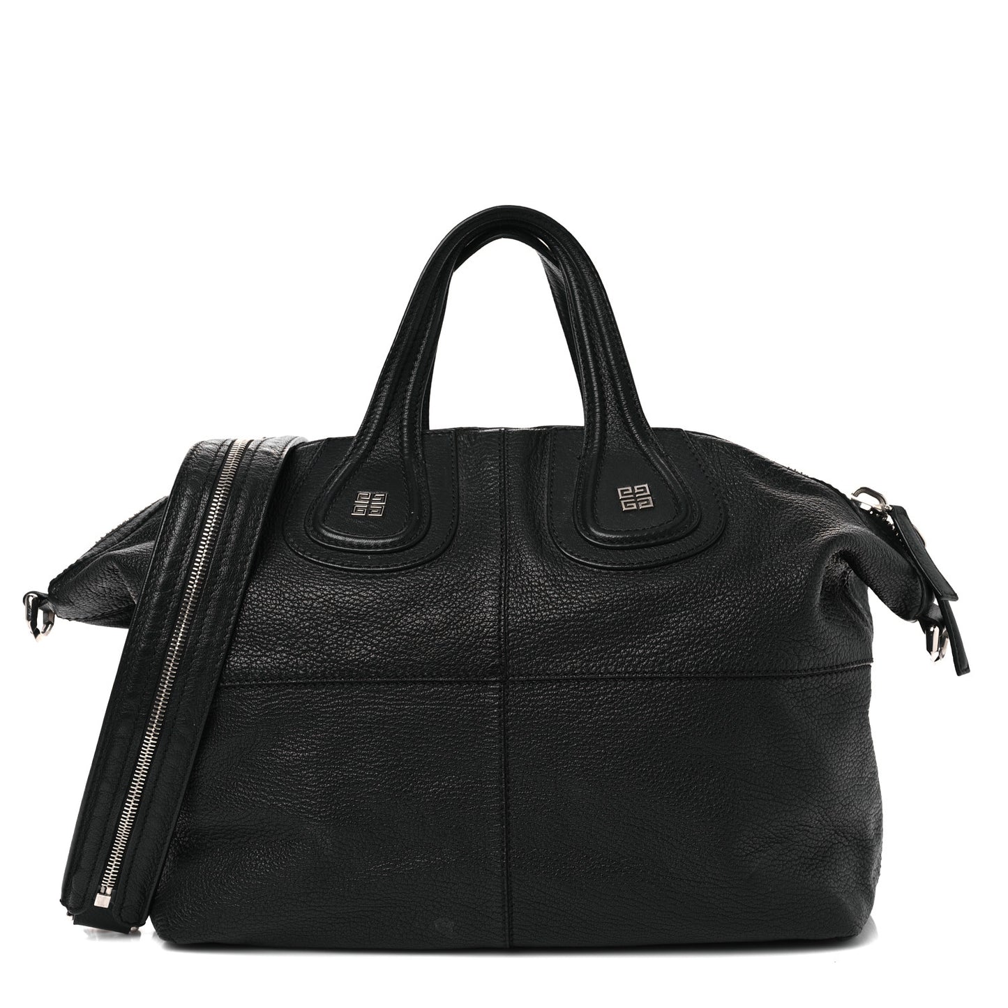 Waxy Grained Calfskin Medium Nightingale Black