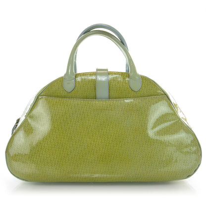 Christian Dior Patent Saddle Bowler Green 3 of 7