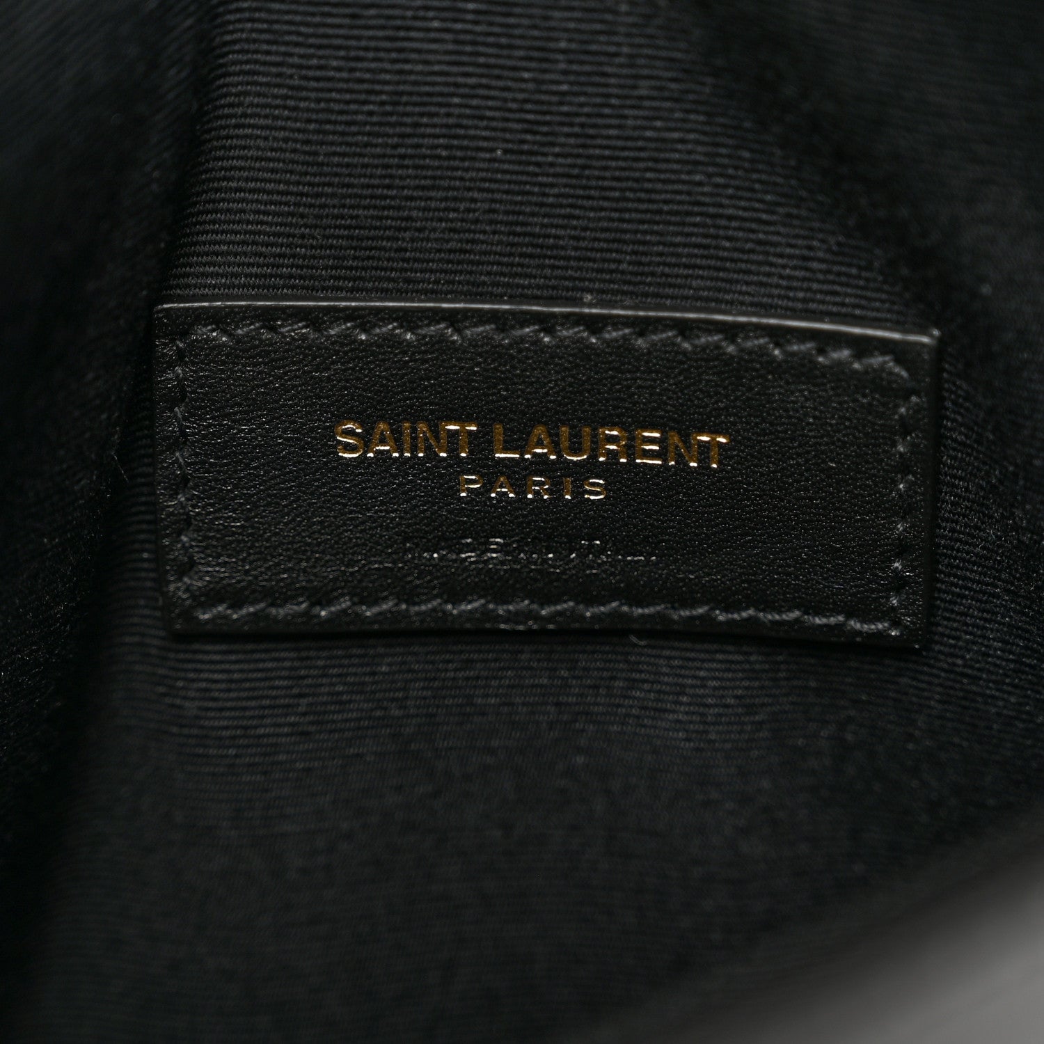 Saint Laurent Smooth Shiny Calfskin Monogram Uptown Baby Pouch Black 6 of 7