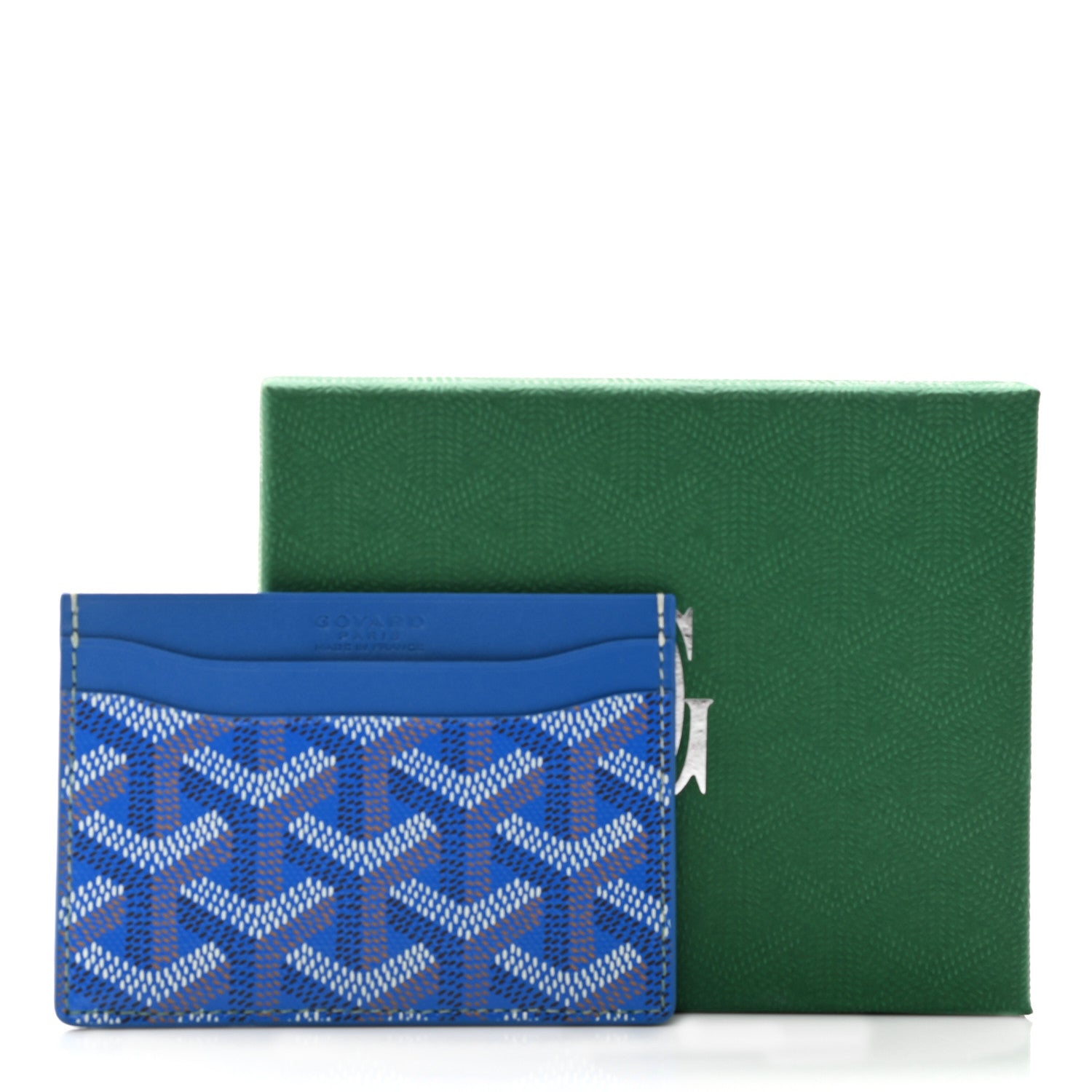 Goyard Goyardine Saint Sulpice Card Holder Sky Blue 9 of 9