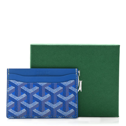 Goyard Goyardine Saint Sulpice Card Holder Sky Blue 9 of 9