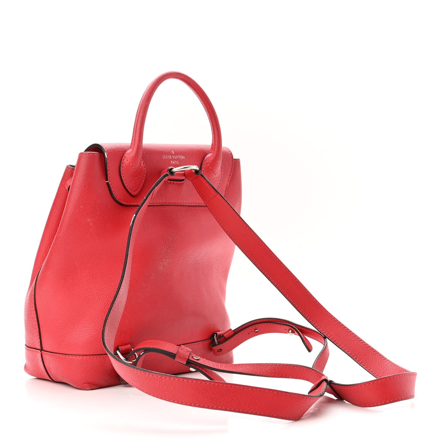 Louis Vuitton Soft Calfskin Lockme Backpack Poppy 3 of 16