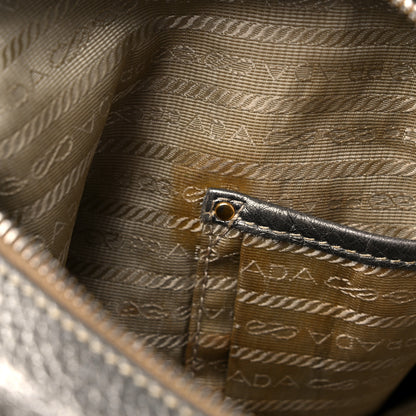 Prada Metallic Vitello Daino Tote 12 of 22