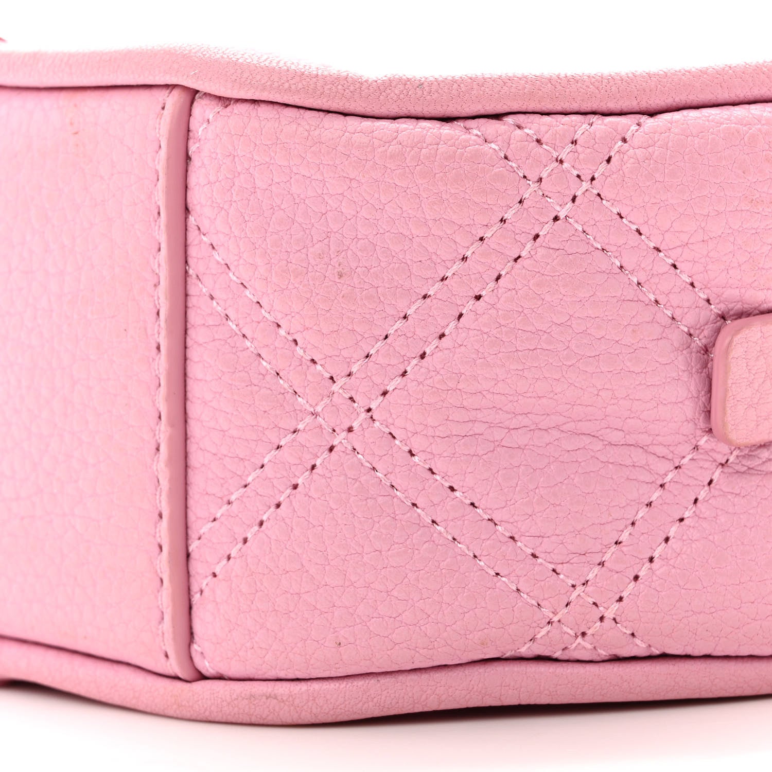 Marc Jacobs Grained Calfskin Quilted The Status Round Crossbody Pink 9 of 12