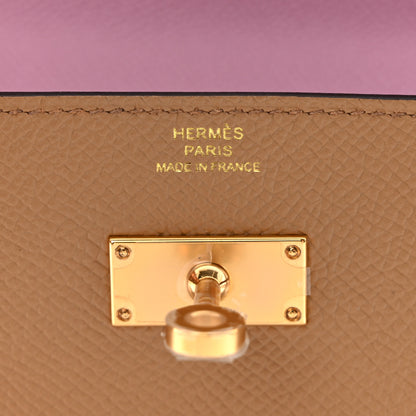 Hermes Epsom Verso Kelly Wallet To Go Chai Mauve Sylvestre 7 of 12