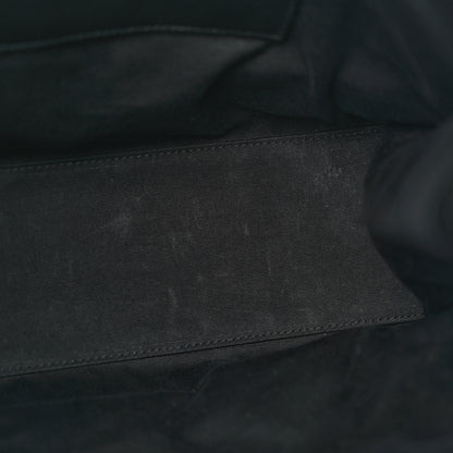 Saint Laurent Crinkled Calfskin Matelasse Monogram Large Niki Shopper Tote Black 12 of 15