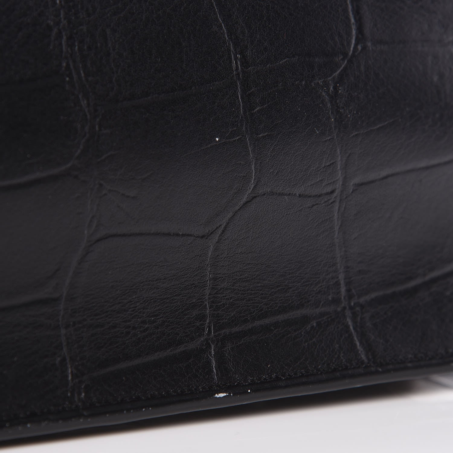 Mulberry Deep Calfskin Crocodile Embossed Medium Darley Black 9 of 10