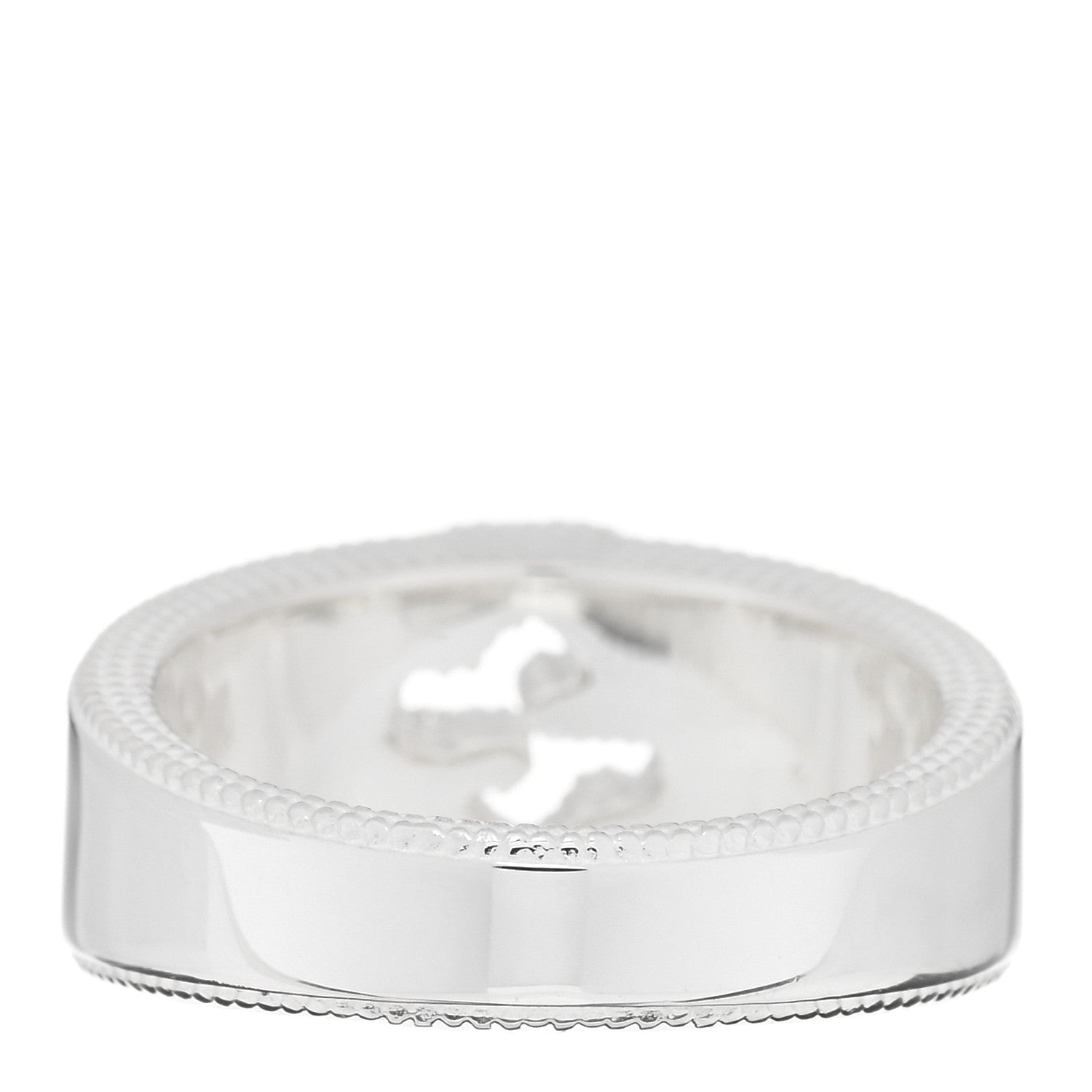 Gucci Sterling Silver Interlocking G Ring 52 6 3 of 4