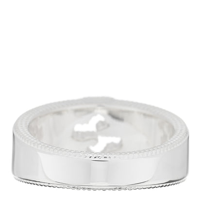 Gucci Sterling Silver Interlocking G Ring 52 6 3 of 4