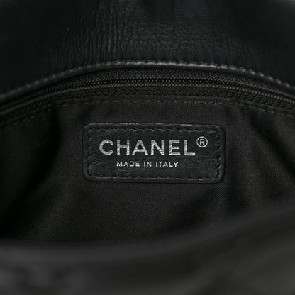 Chanel Lambskin Quilted Jumbo Chanel 3 Flap Black 6 of 13