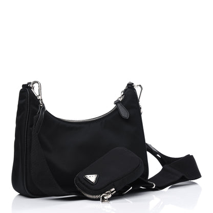 Prada Nylon Re-Edition 2005 Shoulder Bag Black 2 of 4