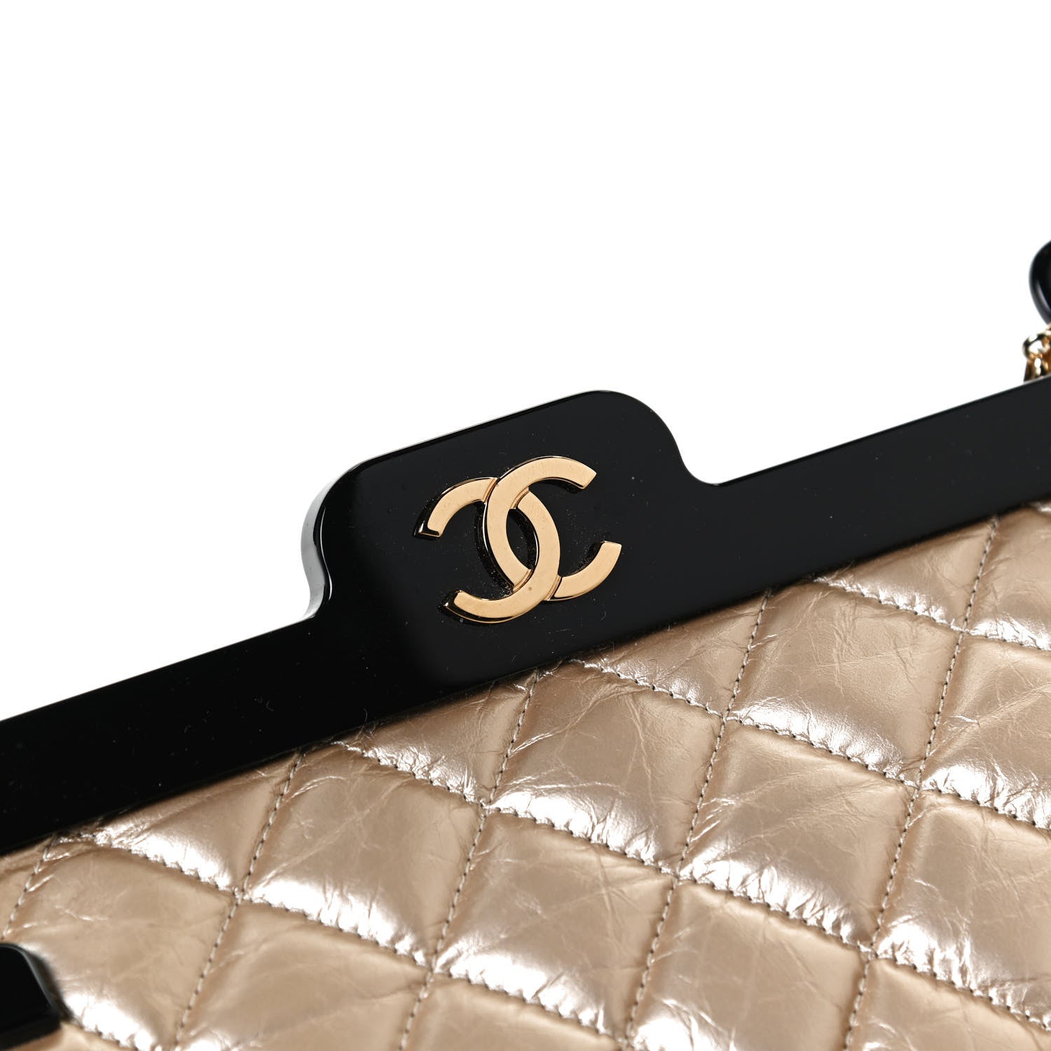 Chanel Metallized Aged Calfskin Quilted 2.55 Reissue 226 Hanger Flap Gold 12 of 13