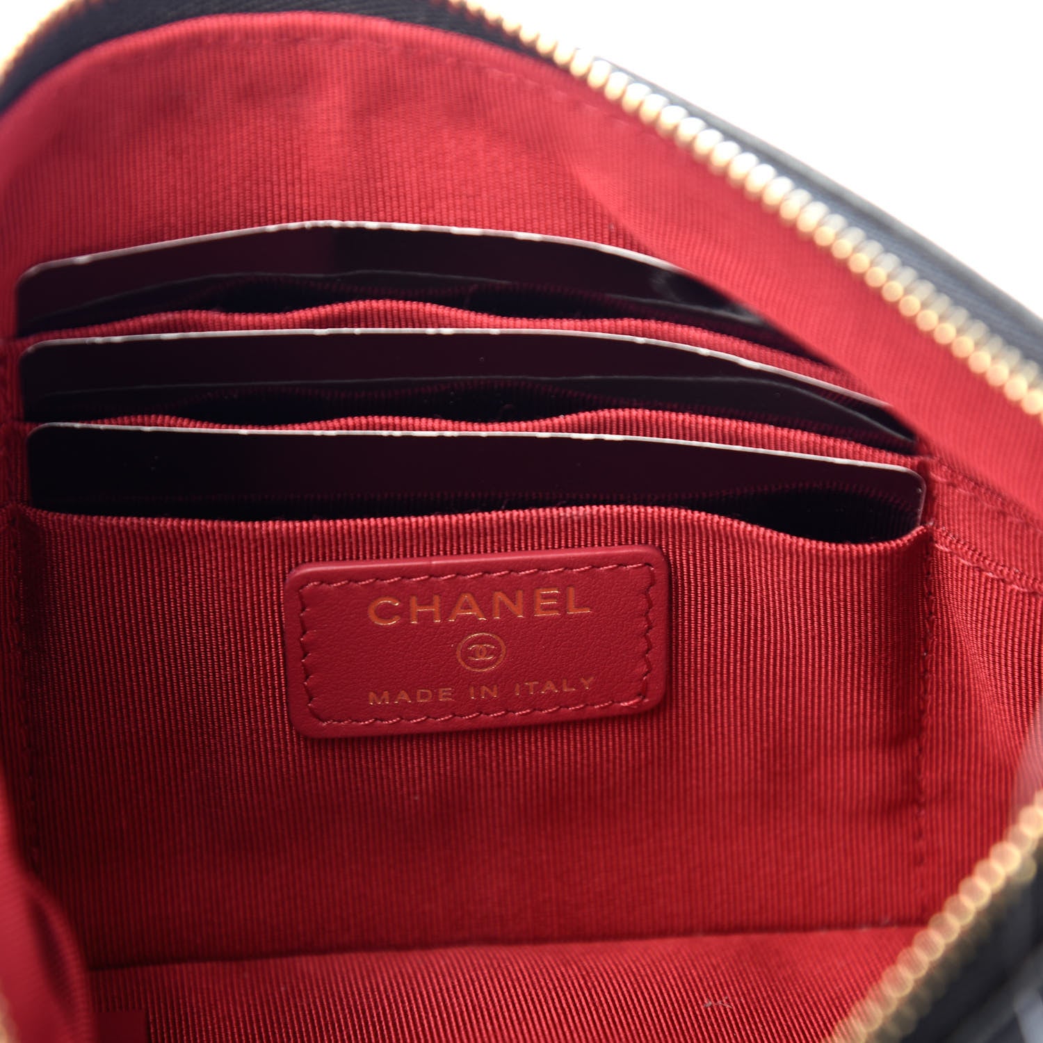 Chanel Shiny Goatskin Quilted Small Chanel 19 Pouch Black 6 of 7