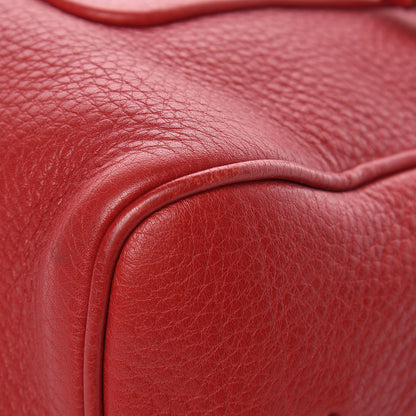 Prada Vitello Daino Shoulder Bag Rosso 11 of 13