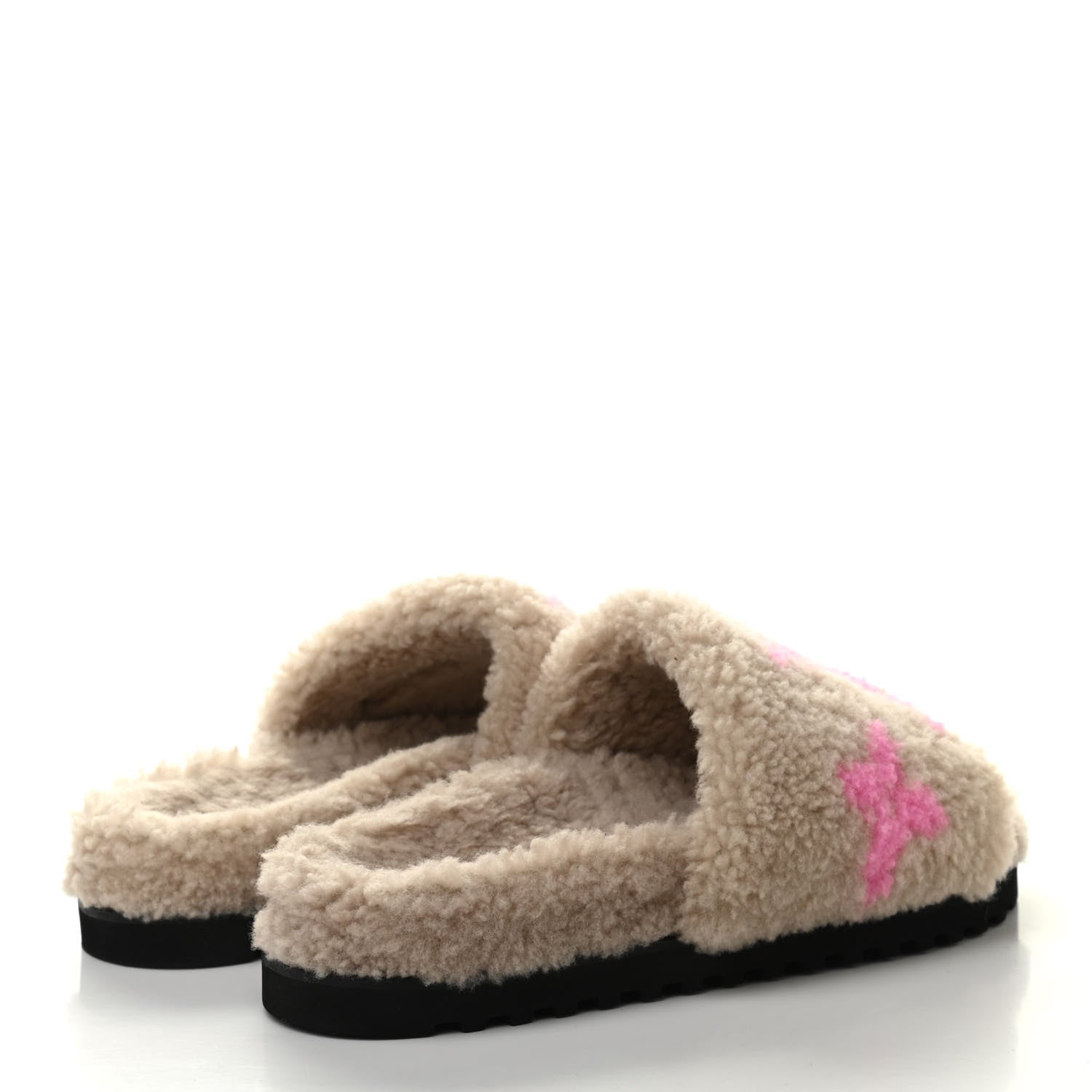 Louis Vuitton Shearling Paseo Flat Comfort Mule 40 Beige 4 of 9