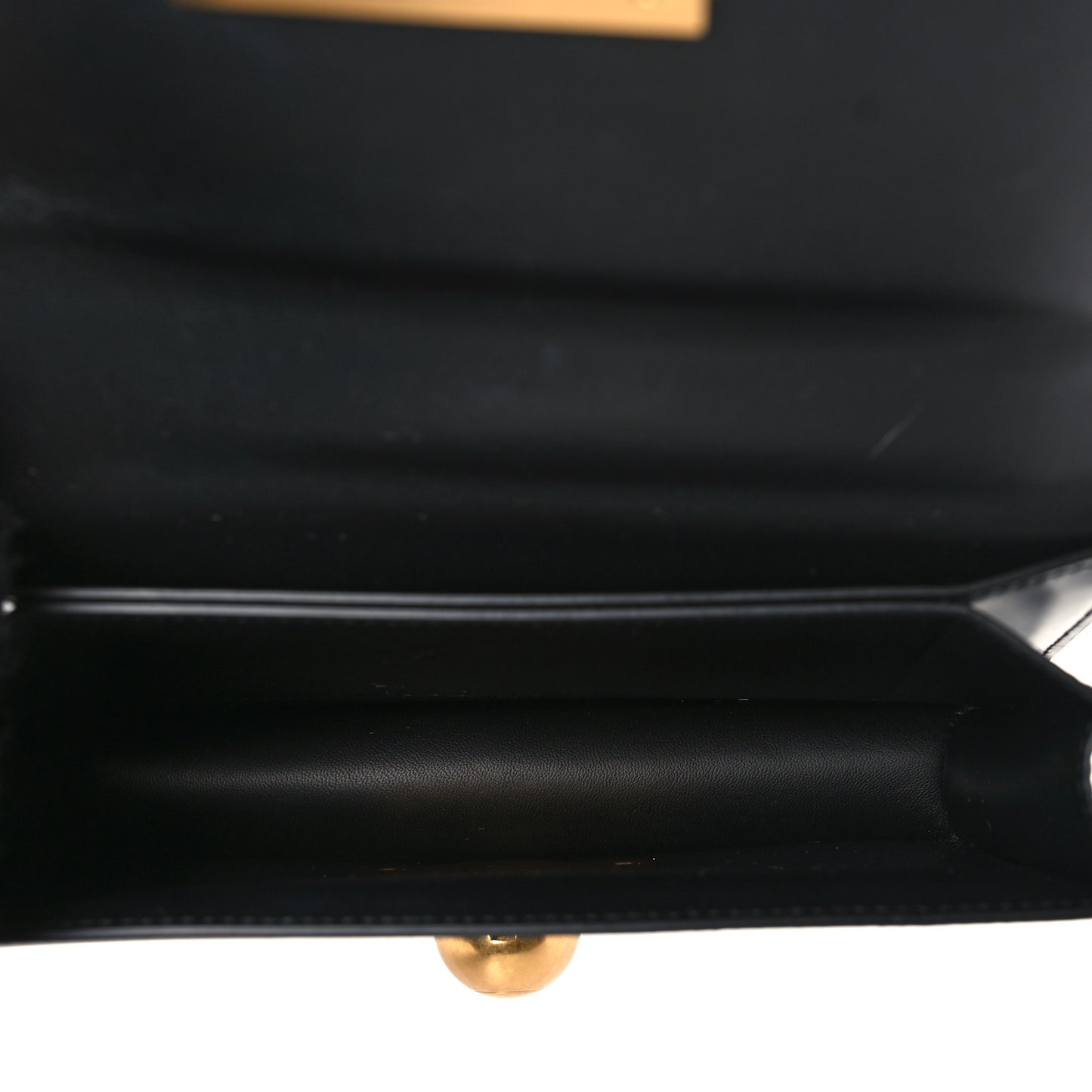 Calfskin Stamped Classic BV Bag Black