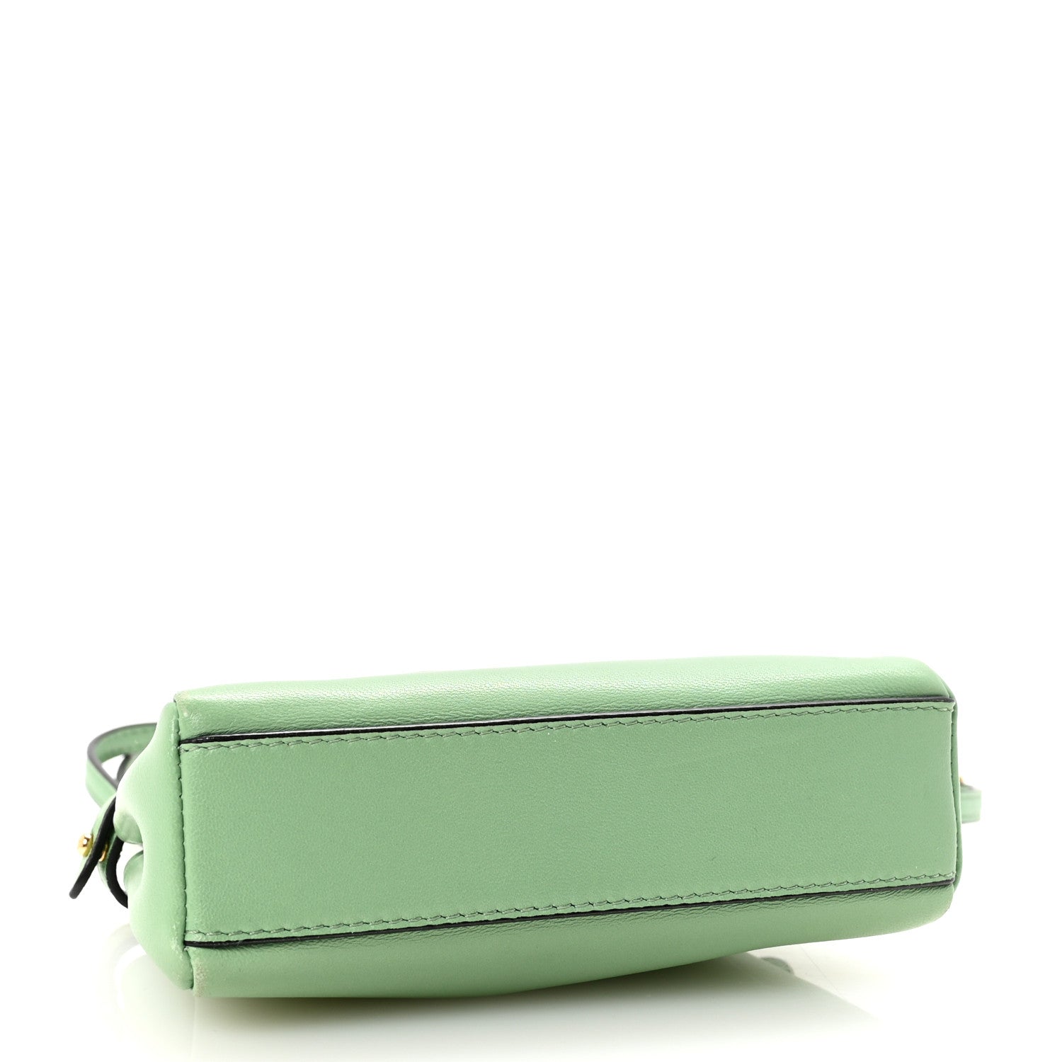 Fendi Shiny Nappa Micro Peekaboo Iconic Satchel Verde Acqua 4 of 9