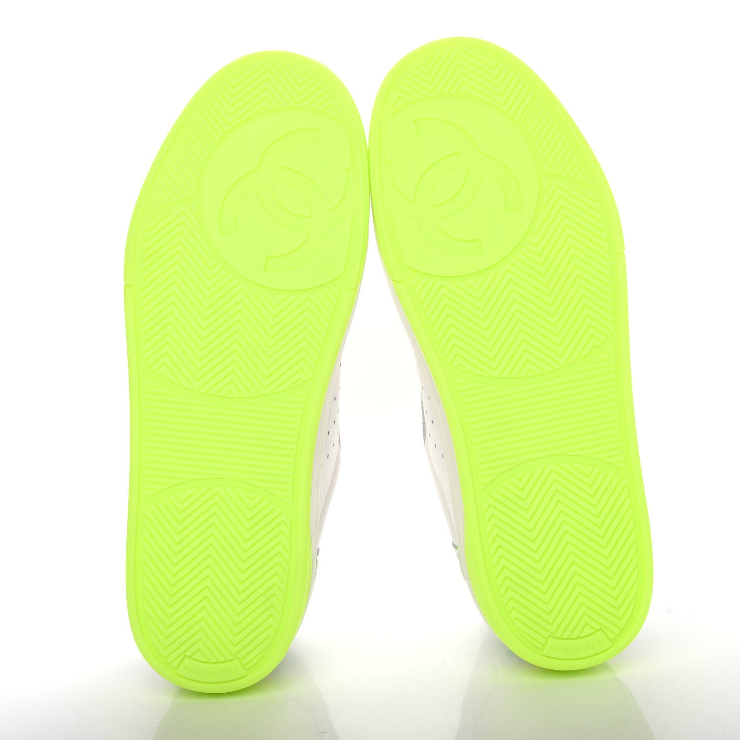 Chanel Calfskin Womens Logo Sneakers 40.5 White Multicolor 6 of 11